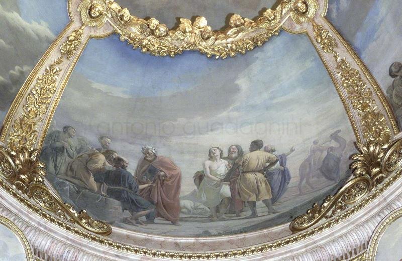 Giuseppe venduto dai fratelli - 1862-63 - affresco - Cattedrale di S. Alessandro (BG)